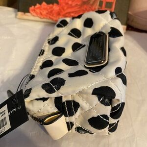 NWT Marc Jacobs Black and White Polka Dot pouch